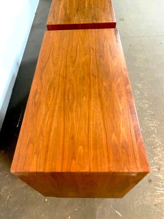 Pair of 1950's Custom Made Modernist Walnut Dressers