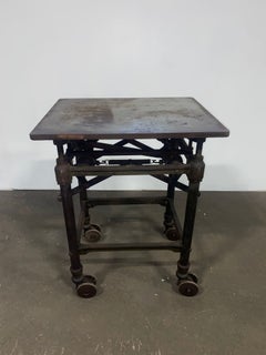 Turn Of the 20th Century Adjustable Printers " Turtle" Table