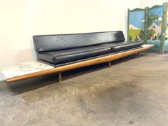 Adrian Pearsall Daybed in Walnut with Carrera Marble Endtables.