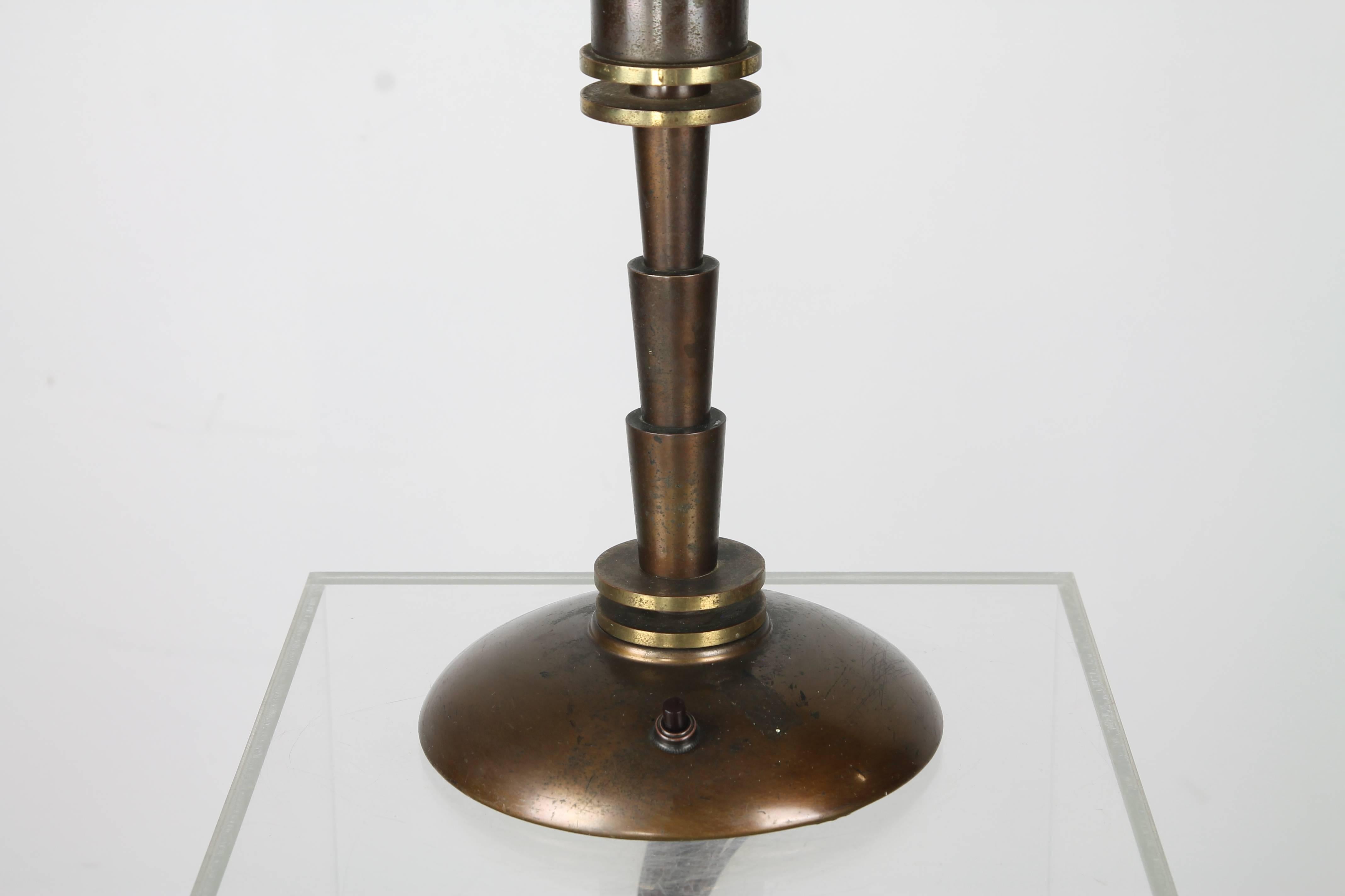 American 'Guardsman Junior' Table Lamp by Bert a. Dickerson for Faries Co.