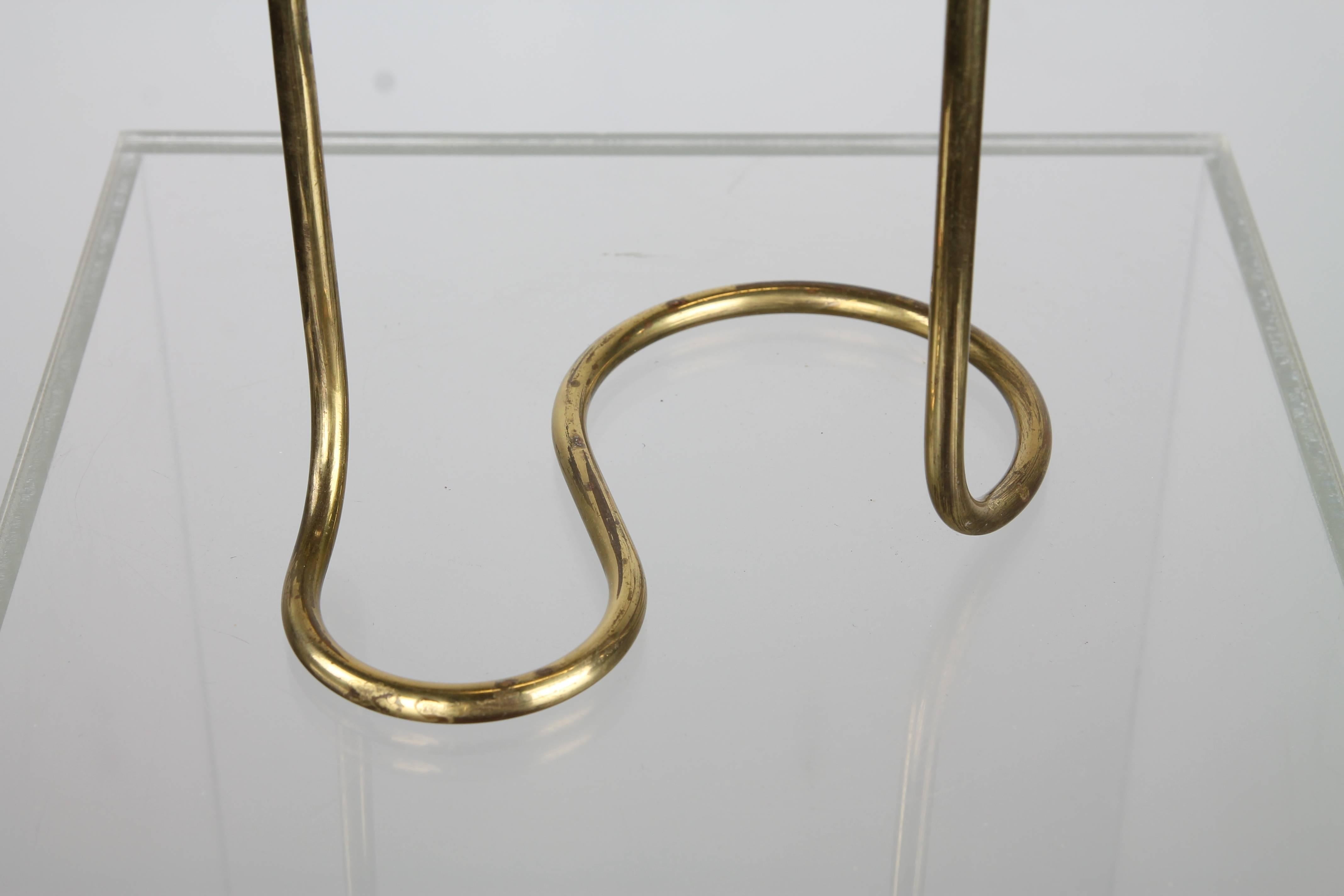 Scandinavian Modern Pair of Danish Brass Candlesticks by Illums Bolighus