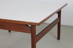 Jens Risom Walnut and Laminate Coffee Table