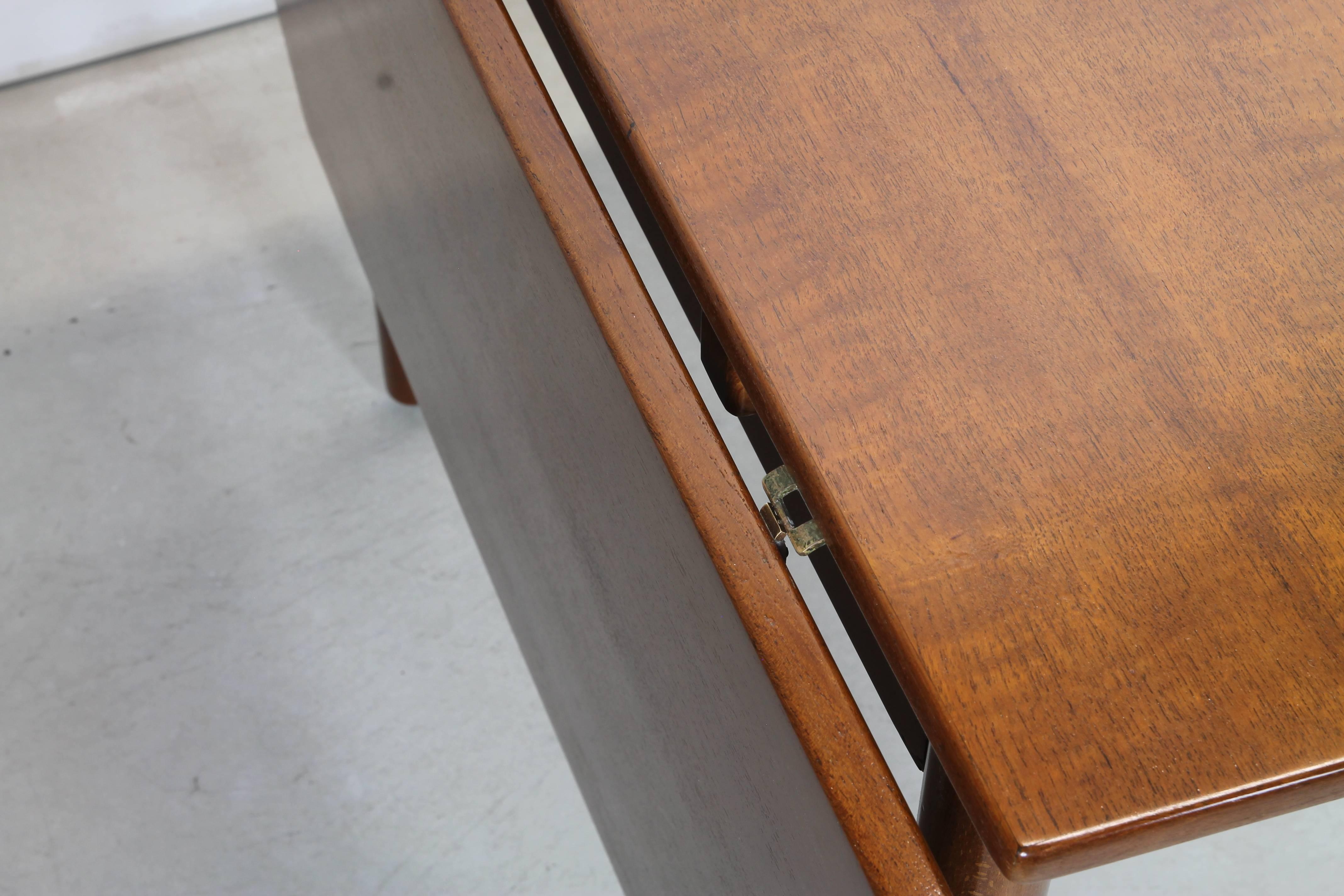 Teak Drop-Leaf Table by Børge Mogensen for FDB Møbler In Excellent Condition In Asbury Park, NJ