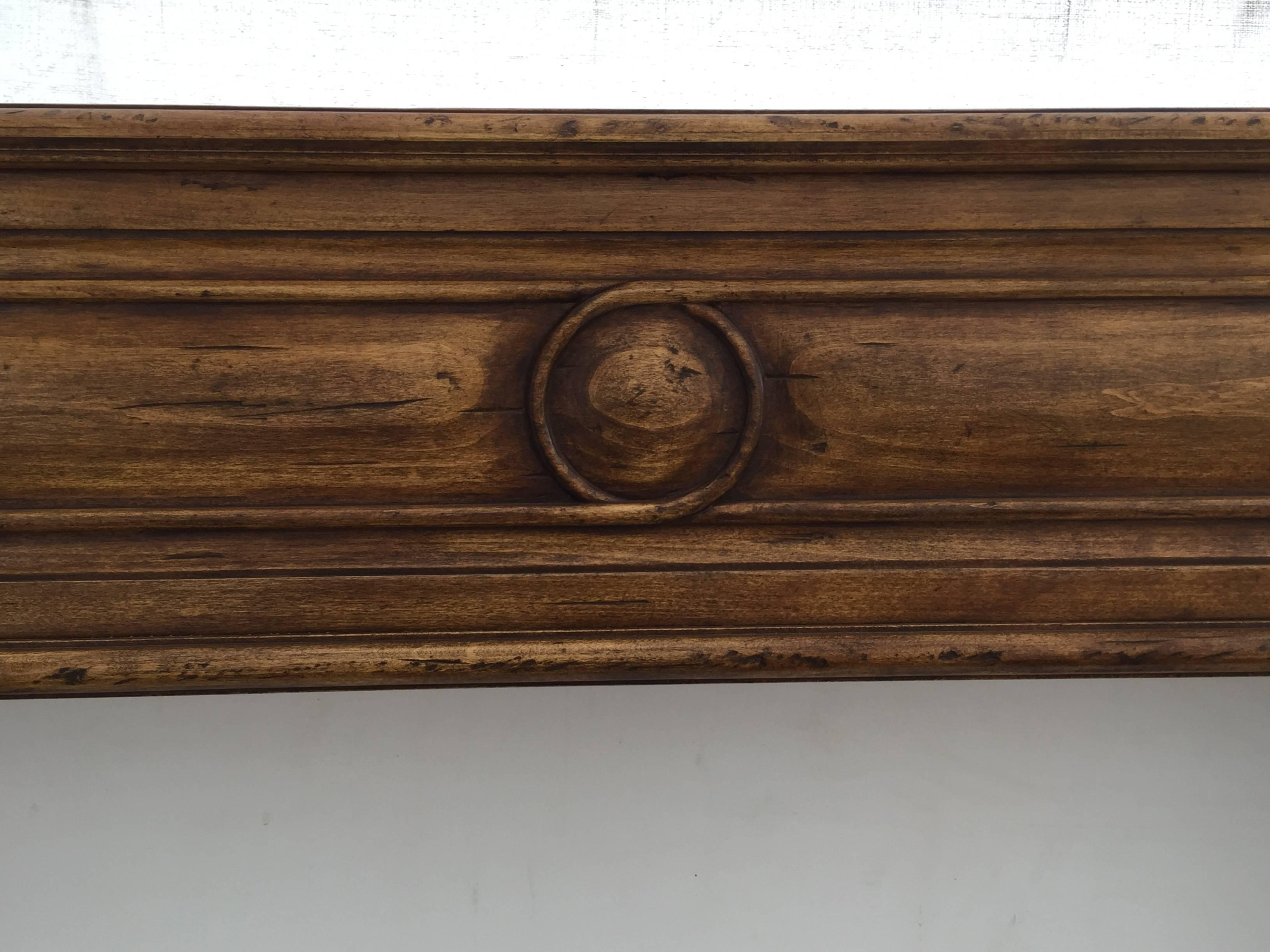 20th Century Carved Architectural Fireplace Mantel