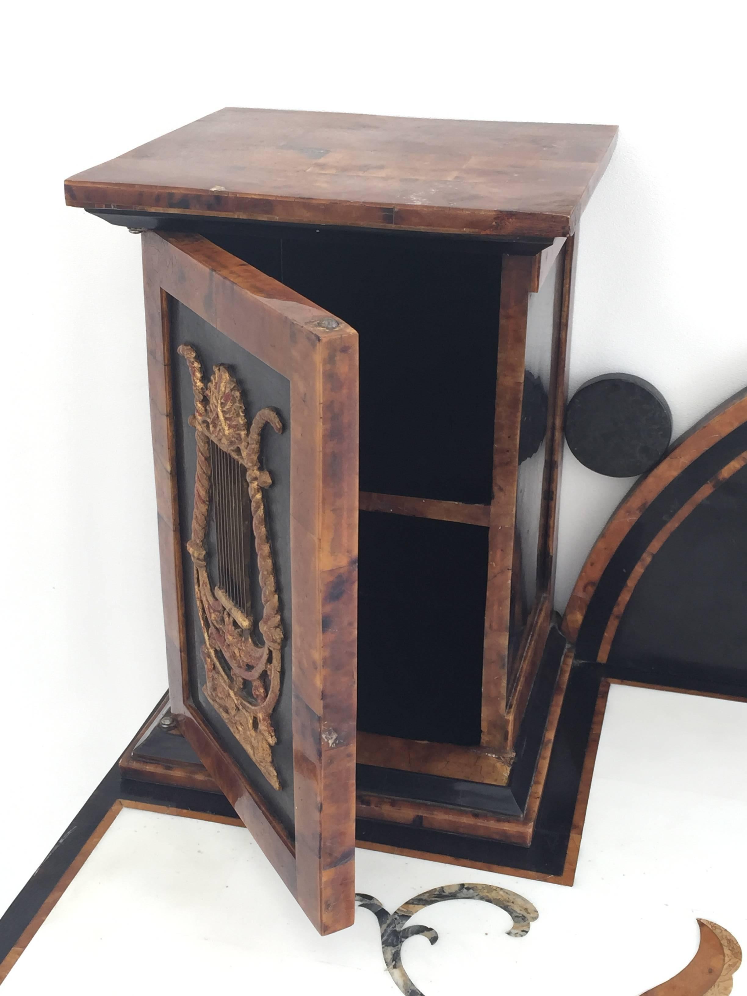 Tessellated Stone Desk or Console Table Attributed to Maitland-Smith In Excellent Condition In North Hollywood, CA