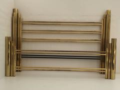 Tubular Brass Art Deco Style Skyscraper King-Size Bed
