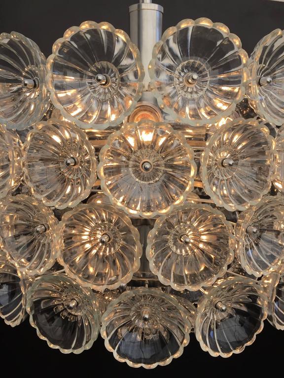 Floral Glass Pusteblume Sputnik Chandelier in Cylindrical Shape For Sale at  1stDibs | floral glass chandelier, sputnik shape, glass sputnik chandelier