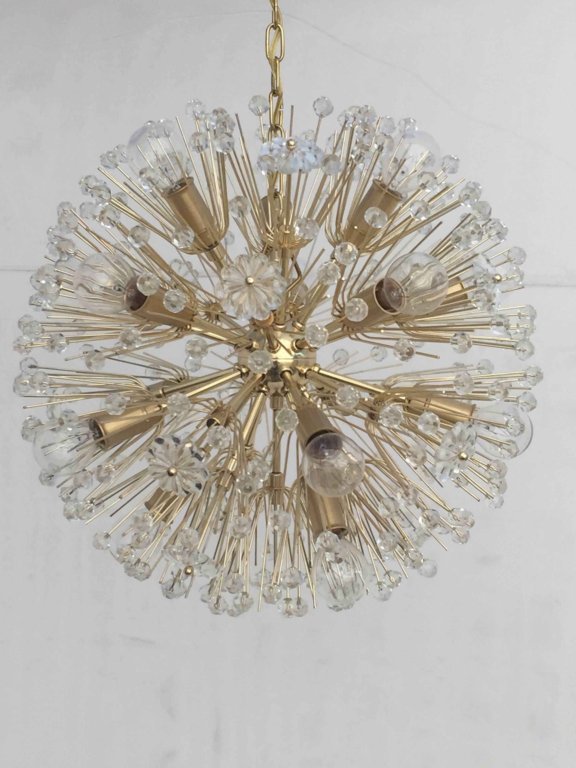 Emil Stejnar Blow Ball Sputnik Chandelier for Nikoll Mfg. In Excellent Condition In North Hollywood, CA