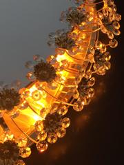 Illuminated Mirror with Crystal Flowers by Palwa