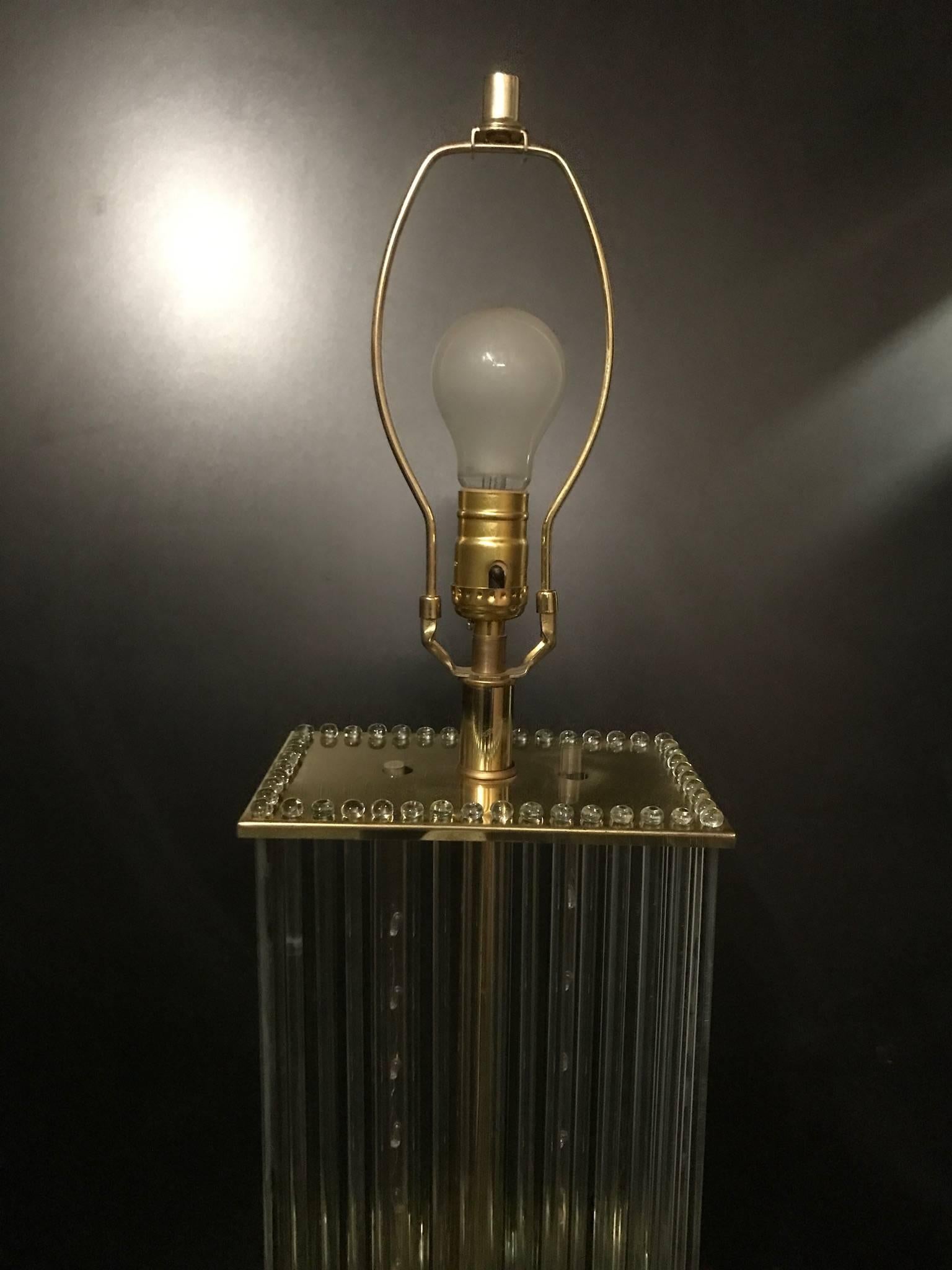 Sciolari Glass Rod Floor Lamp for Lightolier 2