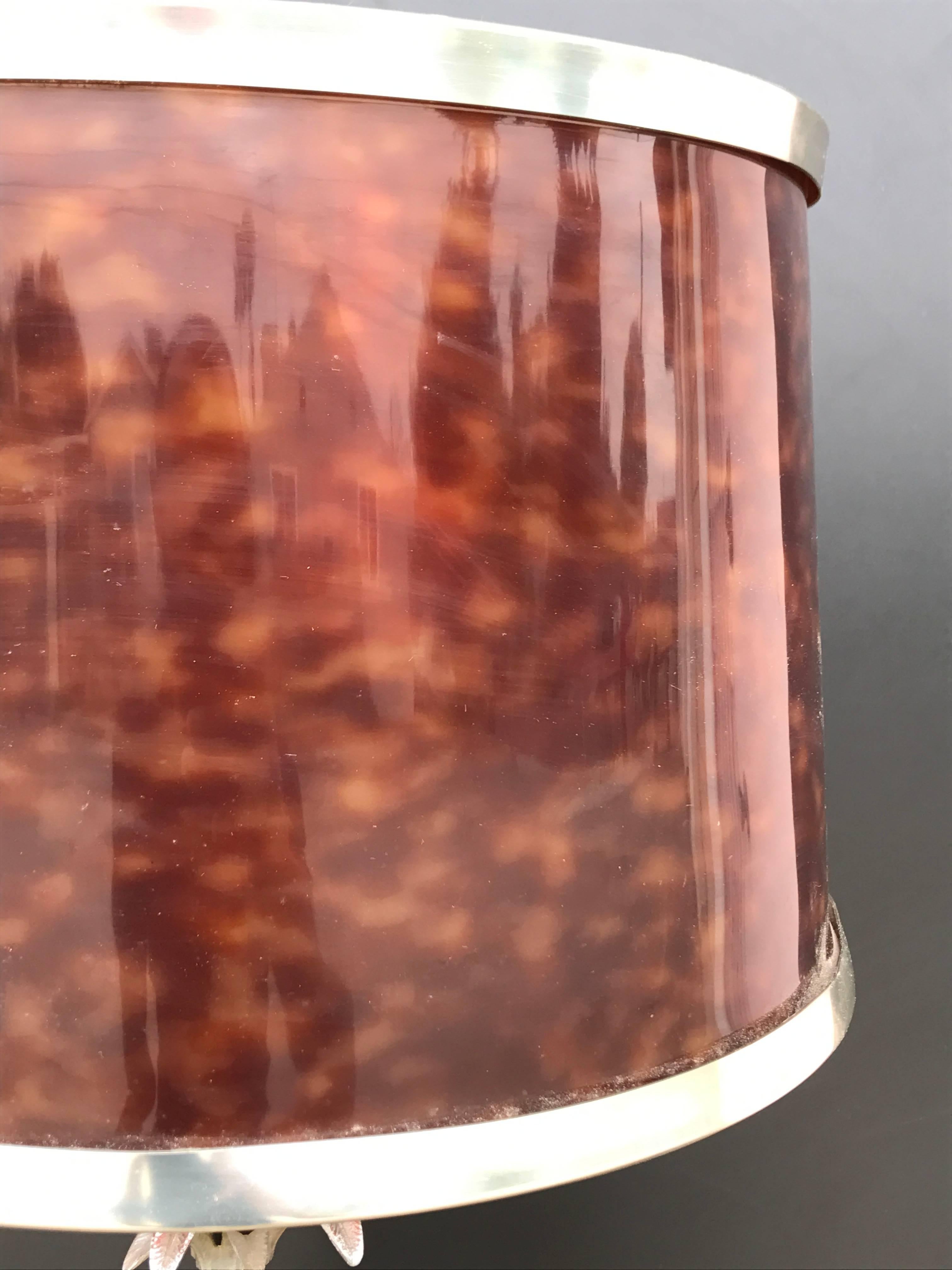 Ananas-Lampe im Stil von Maison Charles aus Schildpatt in Faux-Tortoise-Schalen im Zustand „Gut“ im Angebot in North Hollywood, CA