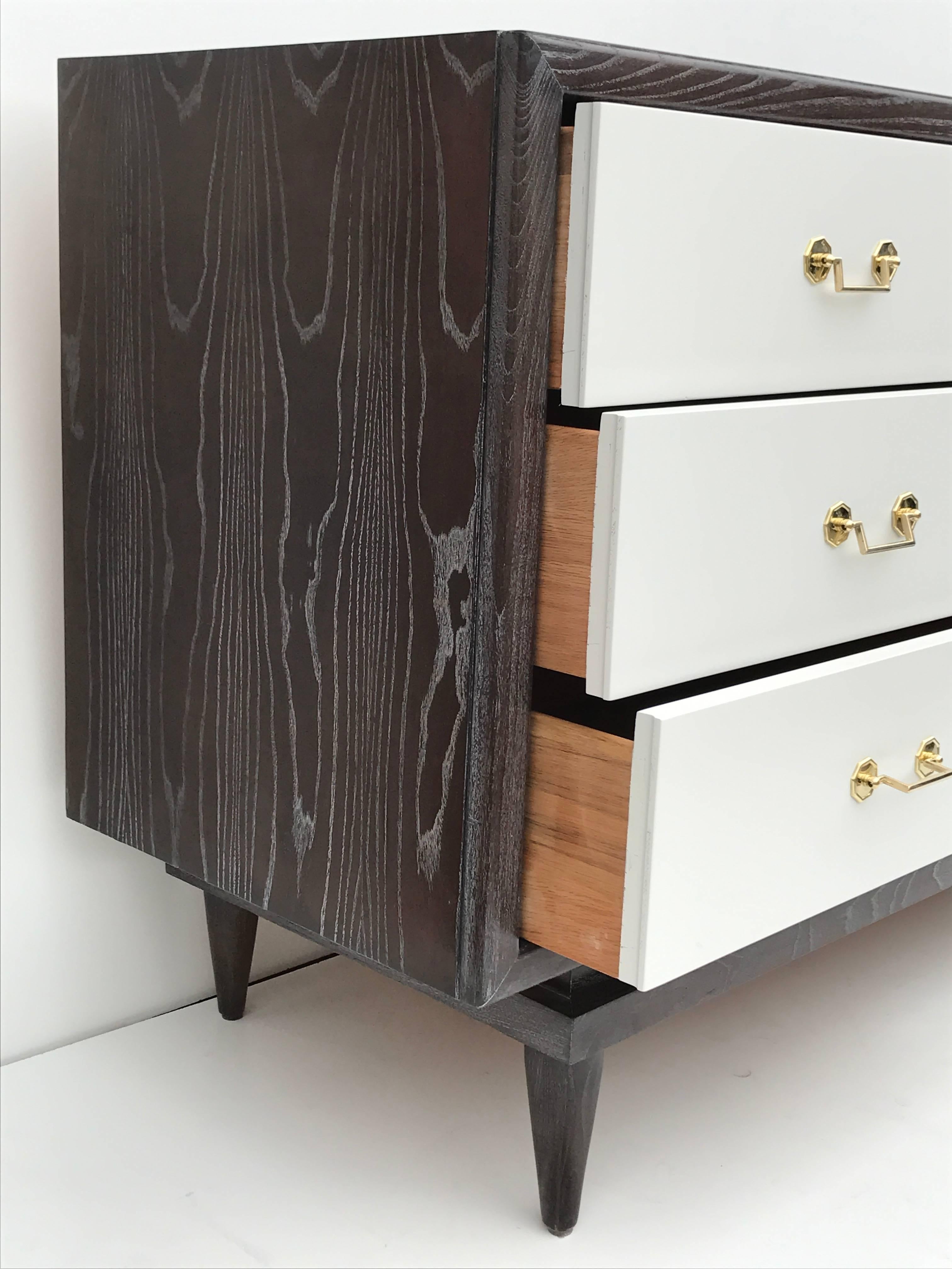 Cerused Oak Mid-Century Modern Dresser by American of Martinsville 1