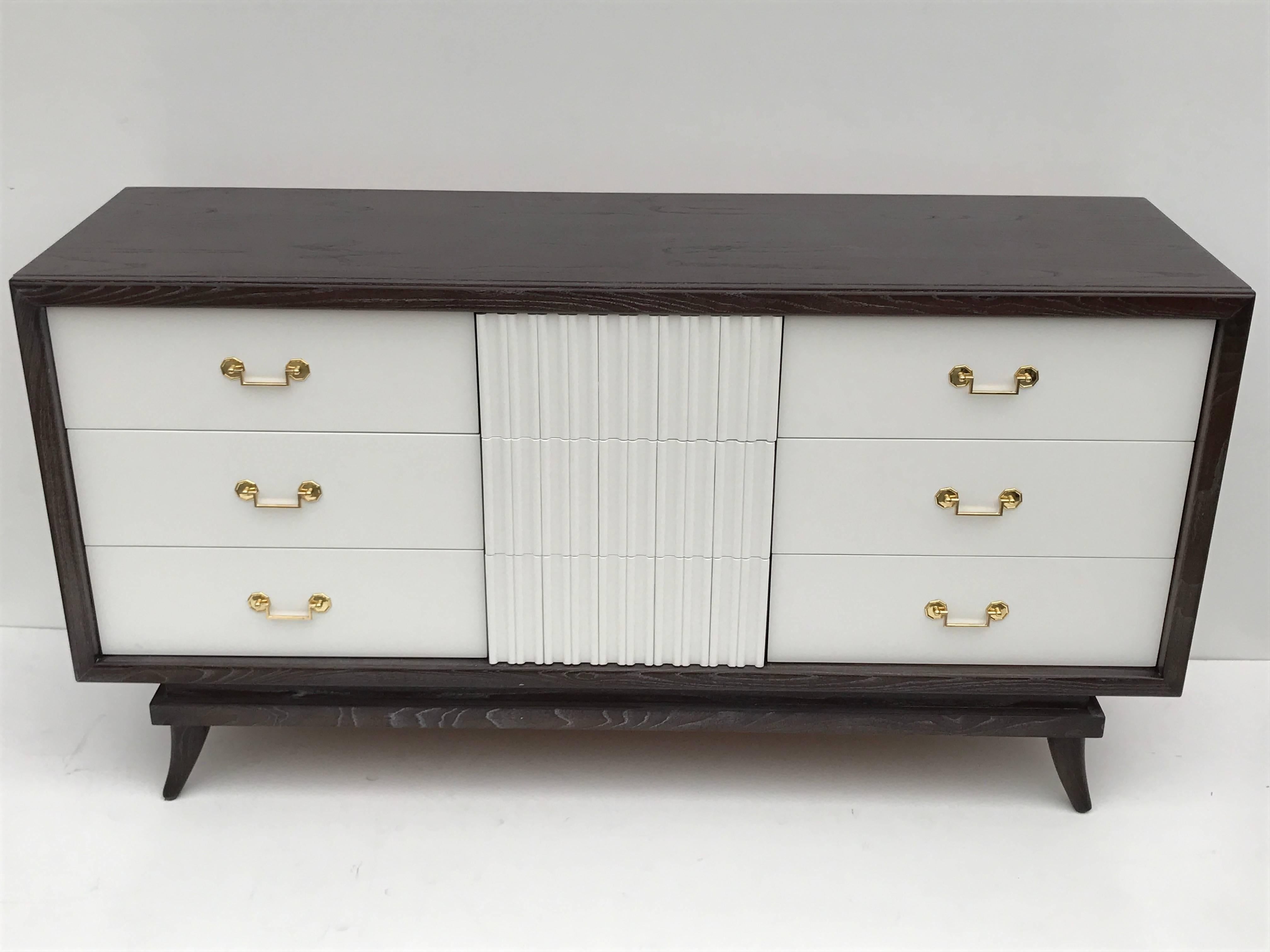 Cerused Oak Mid-Century Modern Dresser by American of Martinsville 4