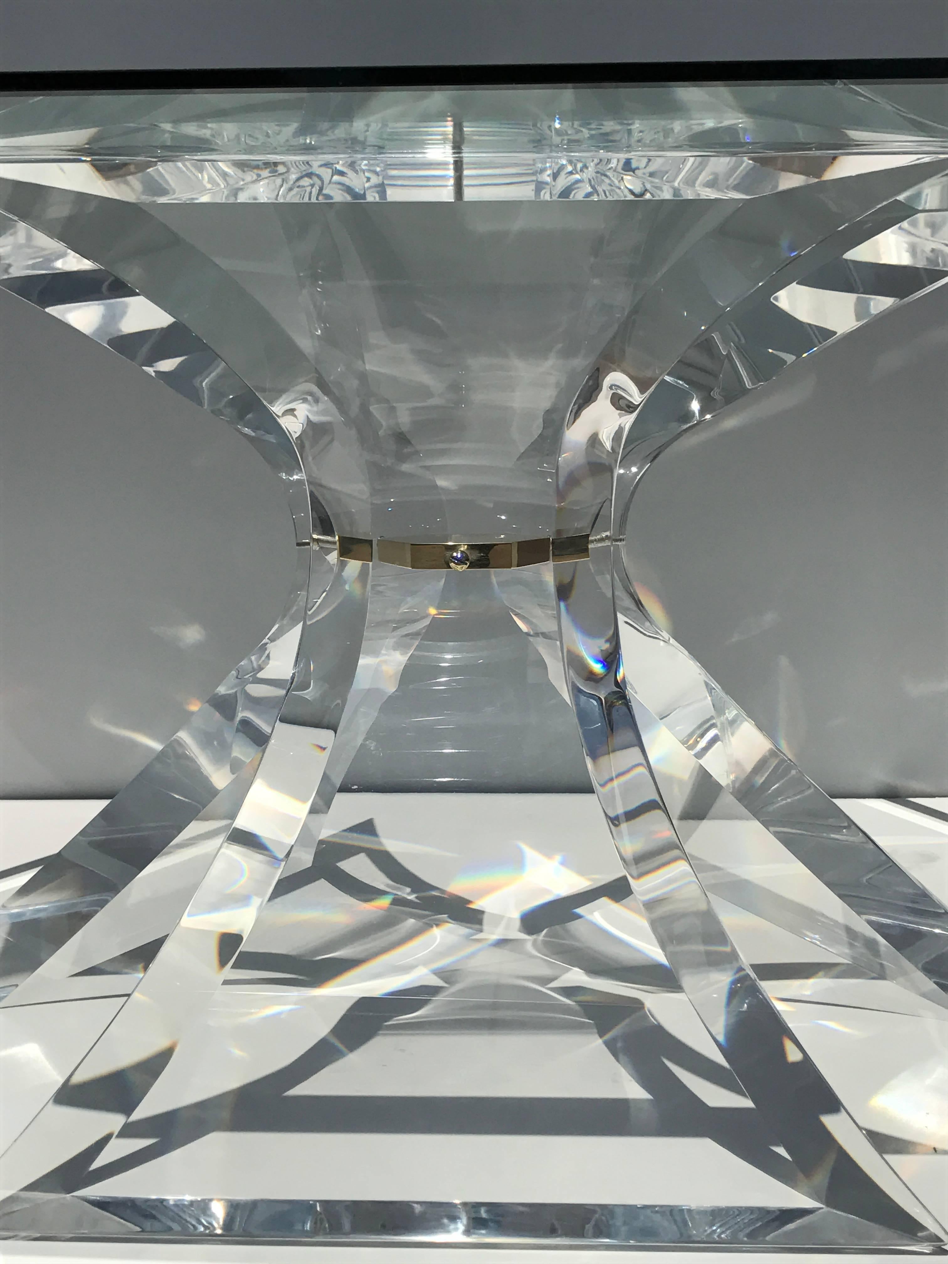 diamond glass table