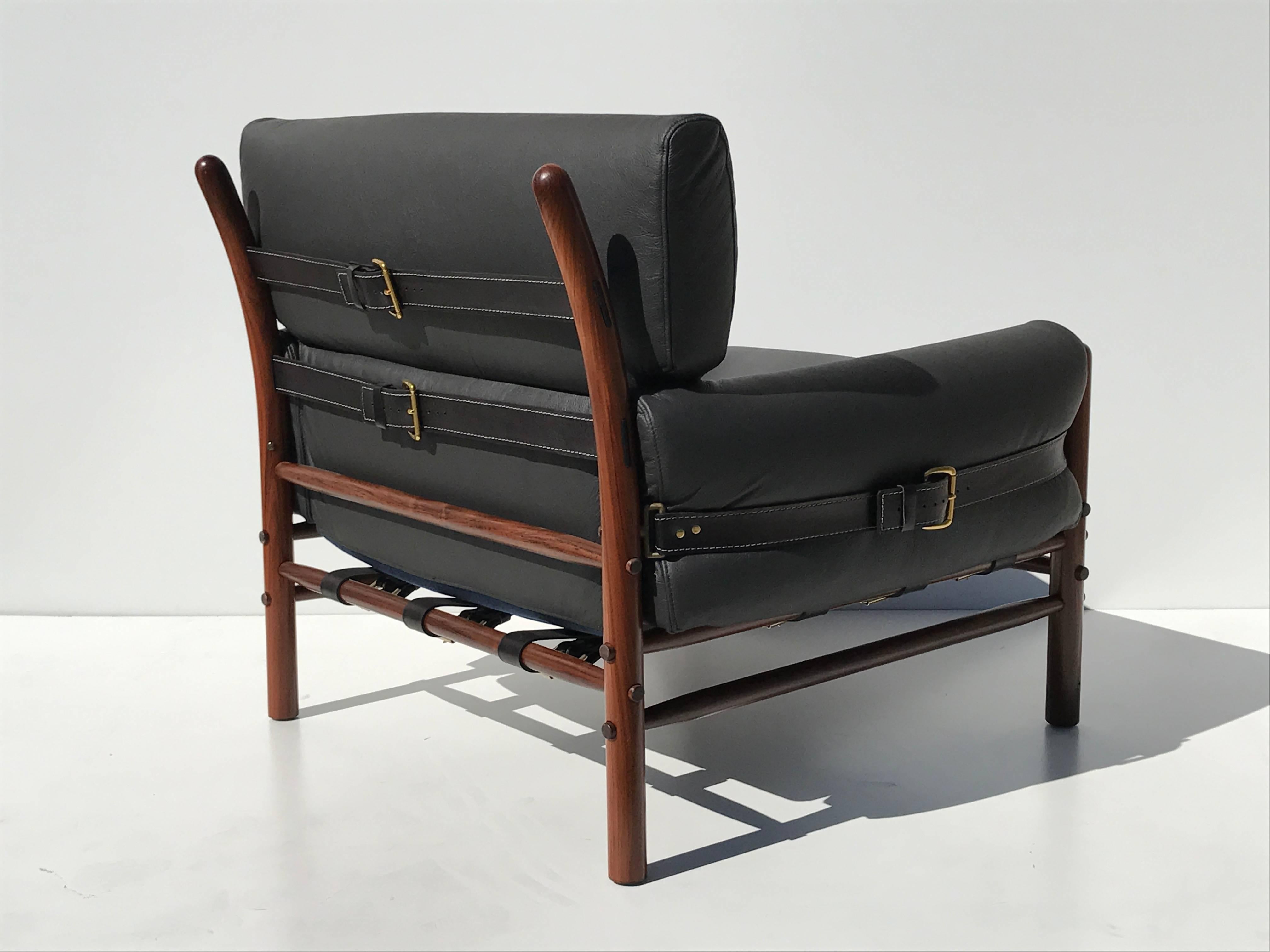 Swedish Pair of Arne Norell Kontiki Lounge Chairs