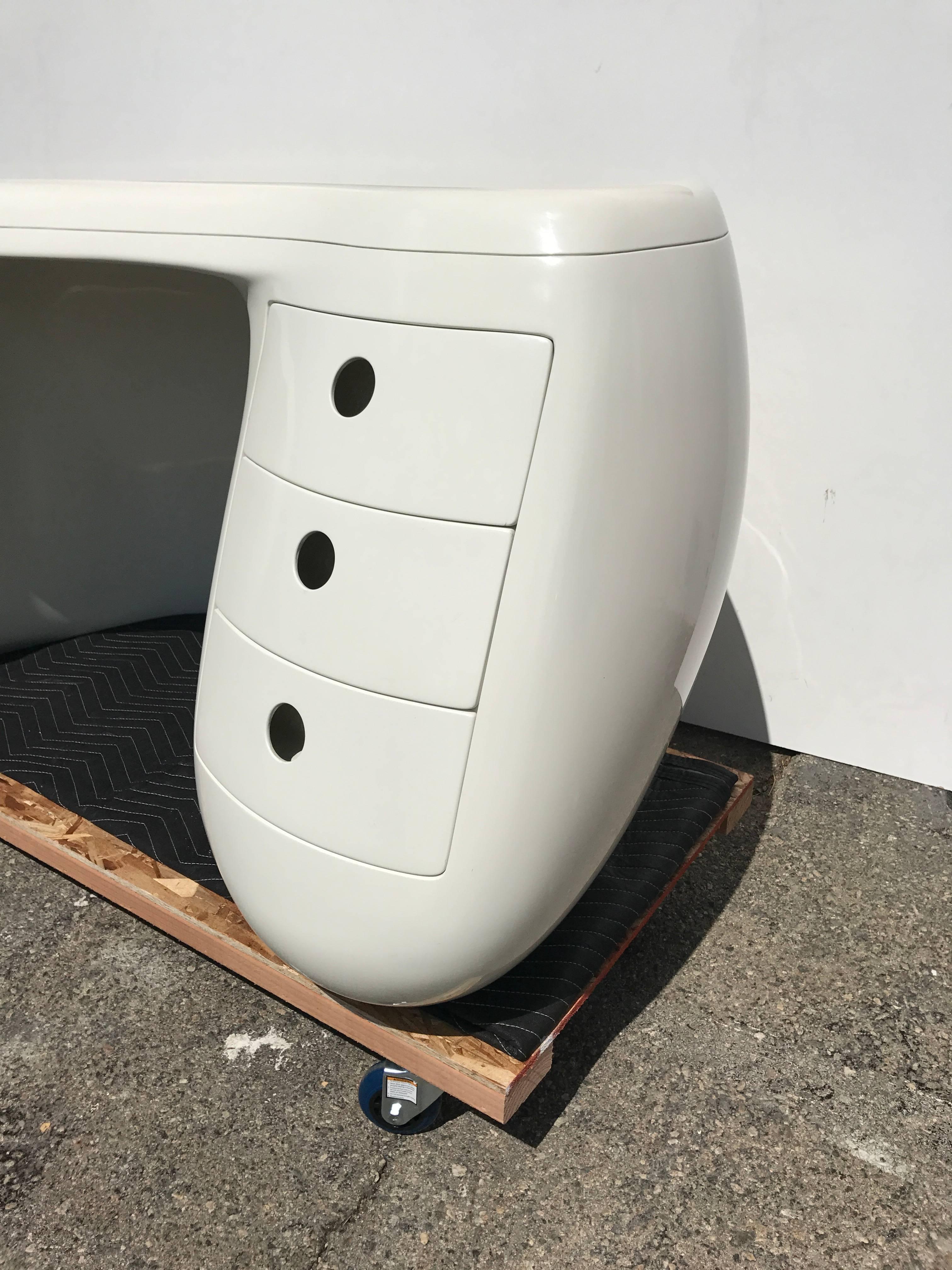  Boomerang Desk by Maurice Calka for Edition Leleu Dasheys In Good Condition In North Hollywood, CA