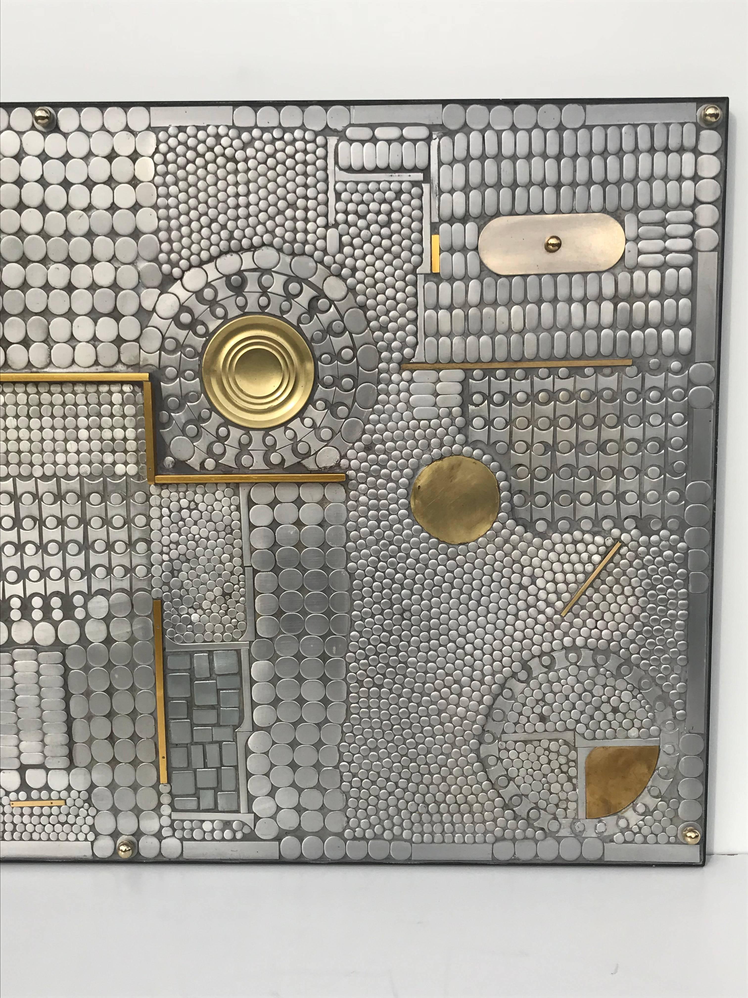 Belgian Mosaic Brutalist Coffee Table or Wall Sculpture