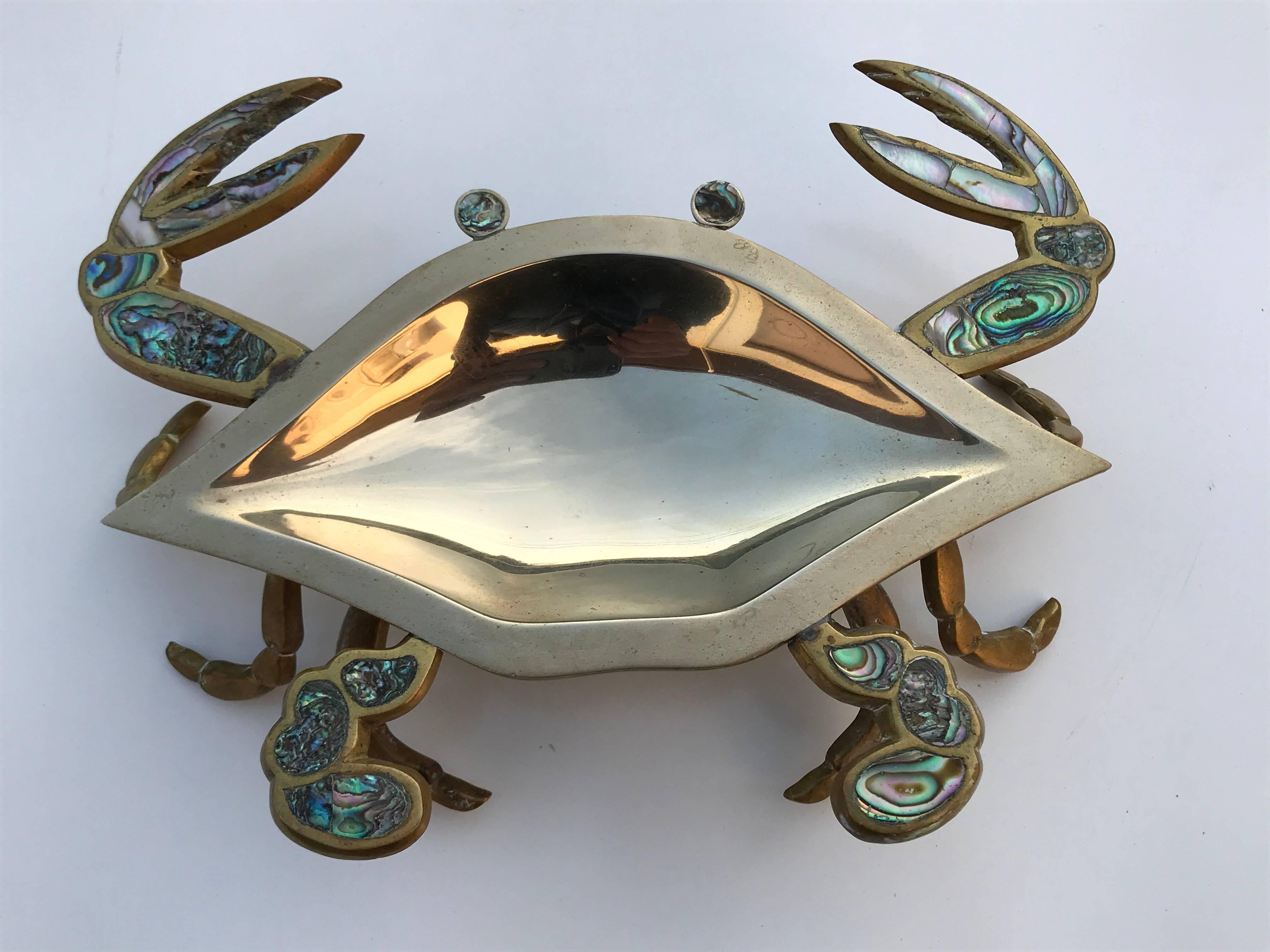 Brass Crab Mother and Baby 1