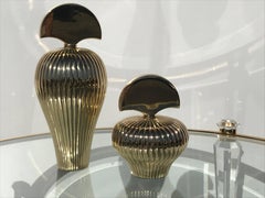 Two Brass Decorative Perfume Bottles