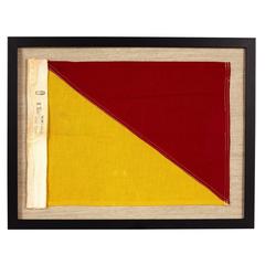 International Code of Signals "O" Framed Flag