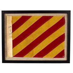 International Code of Signals "Y" Framed Flag