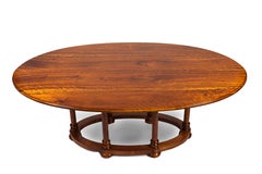 Custom Tiger Maple Oval Dining Table