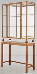 Josef Frank Walnut Showcase Cabinet on Stand, Sweden, 1946