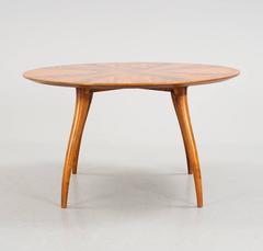 SMF Bodafors Mahogany Veneer Sofa Table, Sweden, 1950