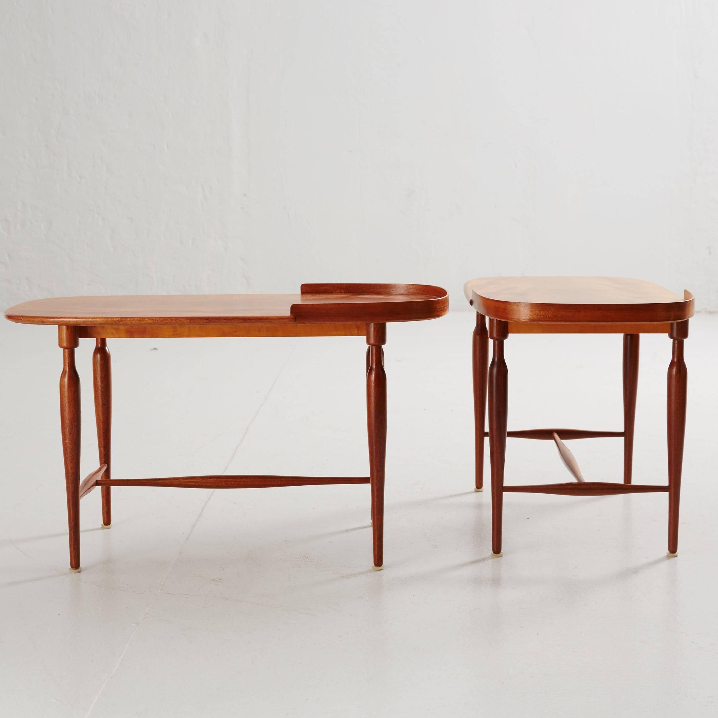 Scandinavian Modern Josef Frank Side Tables, Model 961, Design Sweden, 1938