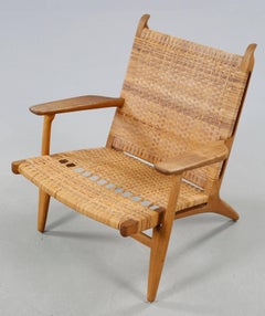 Hans J. Wegner CH-27 Lounge Chair, Denmark, 1950s