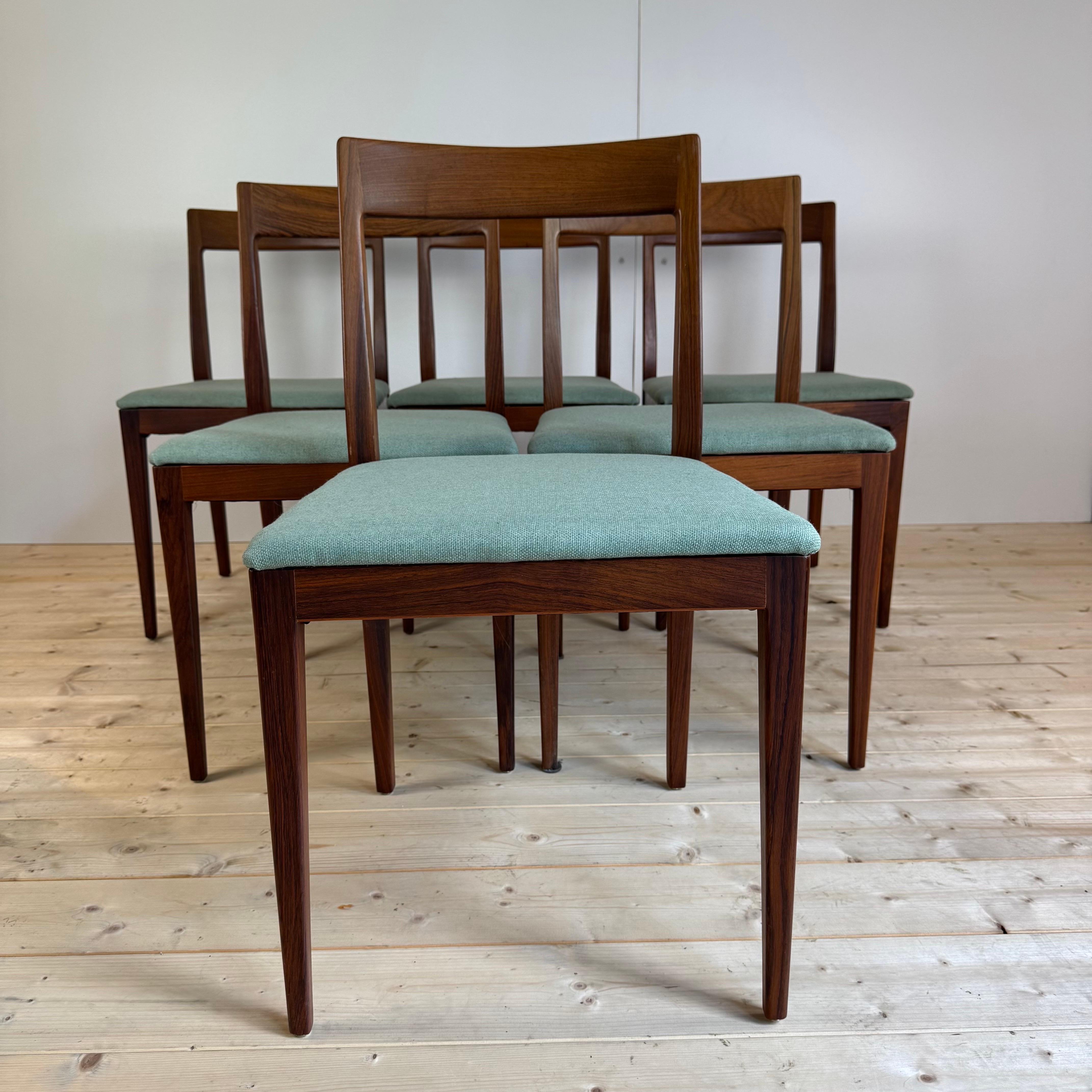 Ensemble de six chaises, Danemark 1960 Bon état - En vente à Torino, IT
