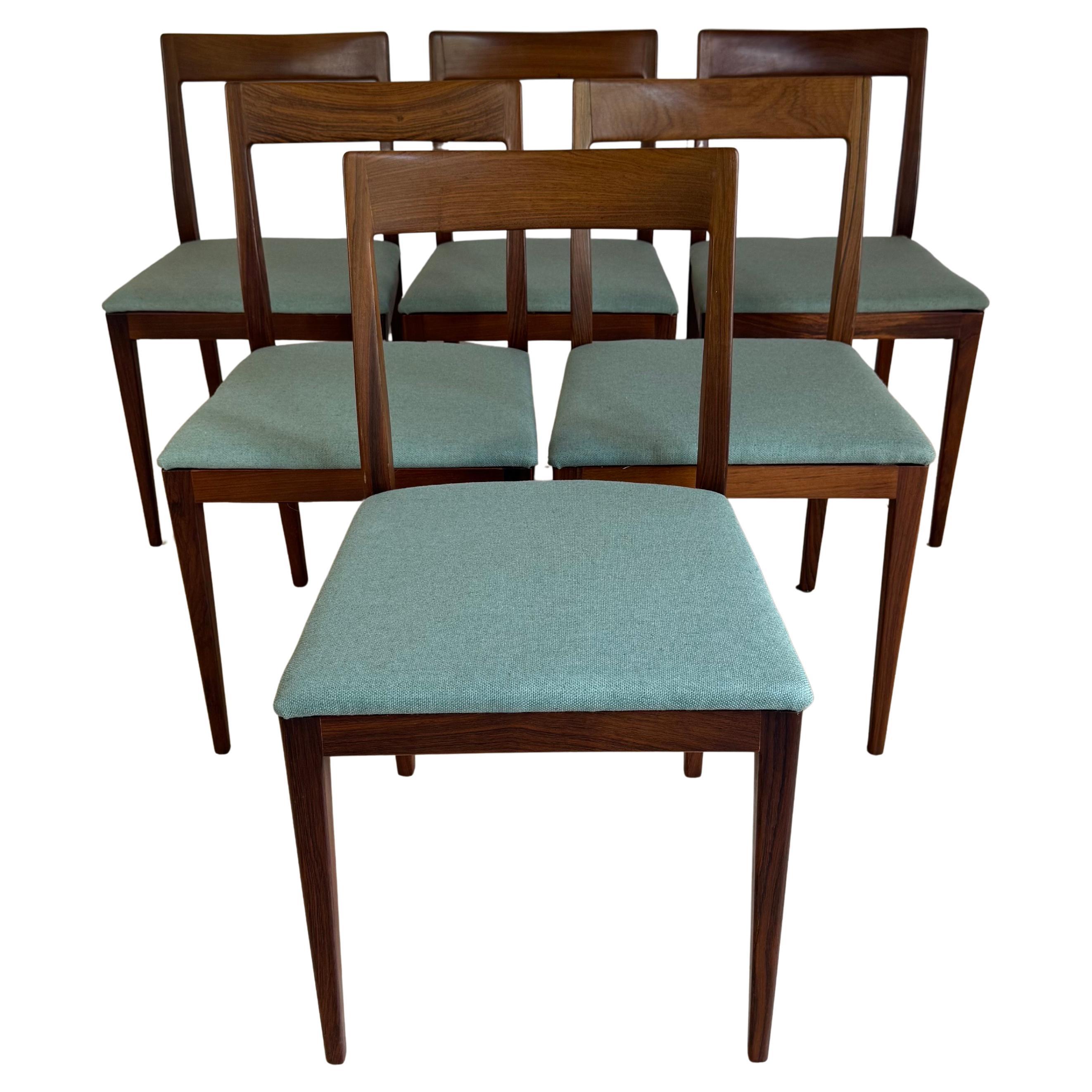 Set of six chairs, Denmark 1960s