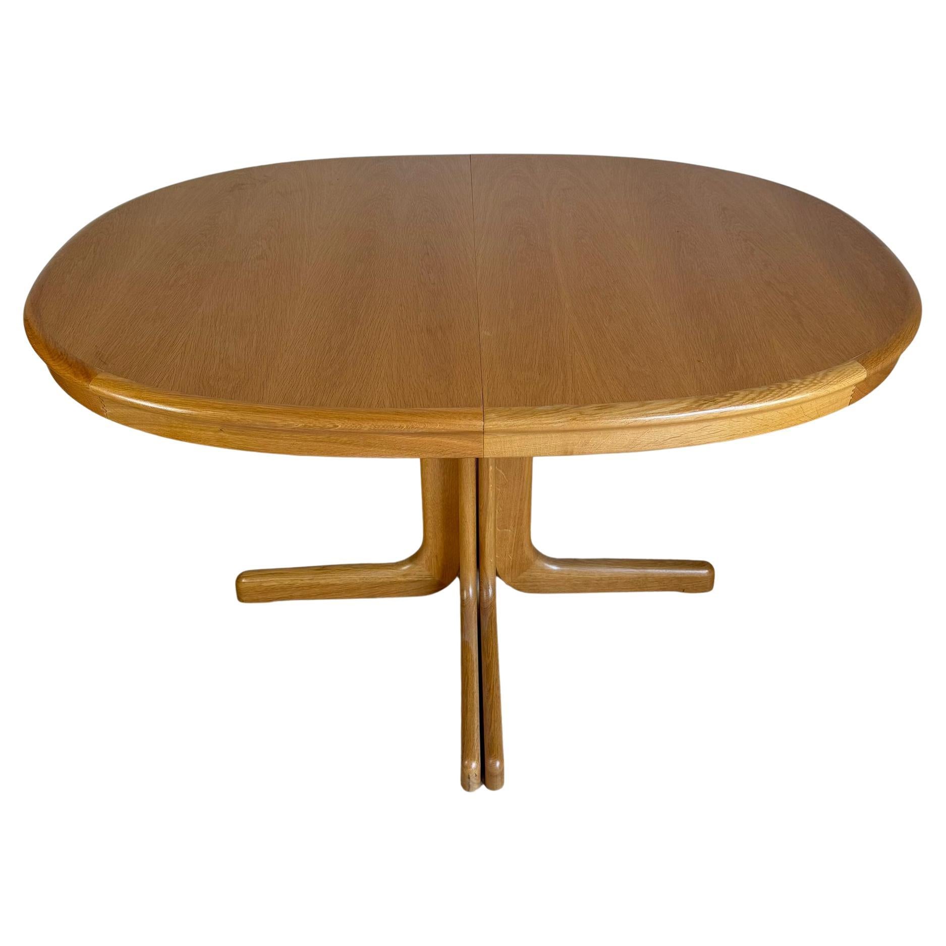 Vintage oak wood dining table, Denmark 1960