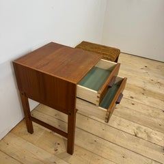 Danish teak telephone bench, Scandinavian Modern, 1960s