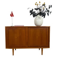 Danish teak sideboard with sliding doors, 1960