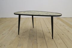 Mid-Century low coffee table made of Formica and wood, Germany, 1970