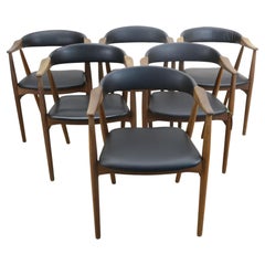 Sechser-Set Stühle, Modell 213, von Thomas Harlev für Farstrup, Dänemark 1960