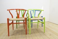 Set of four CH24 Wishbone Chairs by Hans J. Wegner for Carl Hansen & Søn, Dani