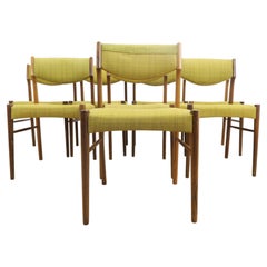 Set of 8 Danish rosewood chairs, including reupholstery, from the 1960s