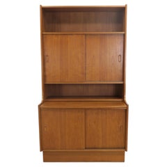 Danish teak bookcase with storage unit and shelf, 1960s