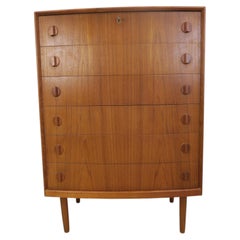 Teak chest of drawers by Henning Kjærnulf with six drawers, 1960s