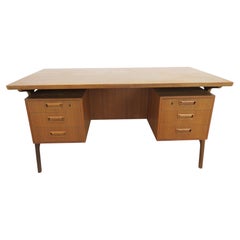 Mid-Century teak desk with drawers, Denmark, 1961