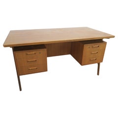 Mid-Century teak desk with drawers, Denmark, 1961