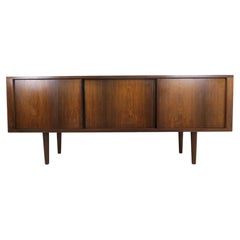 Rosewood sideboard with sliding doors, Denmark, 1960