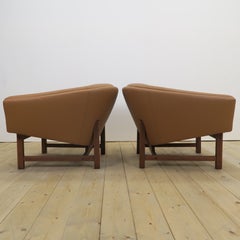 Pair of Corona Lounge Chairs by Lennart Bender, Denmark, 1970