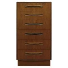 “Fresco” Tall Boy Dresser by Victor B. Wilkins for G-Plan, teak, England