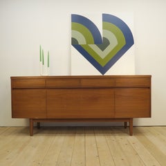 Original britisches Sideboard aus der Mid-Century-Zeit aus Teakholz, 1960er Jahre