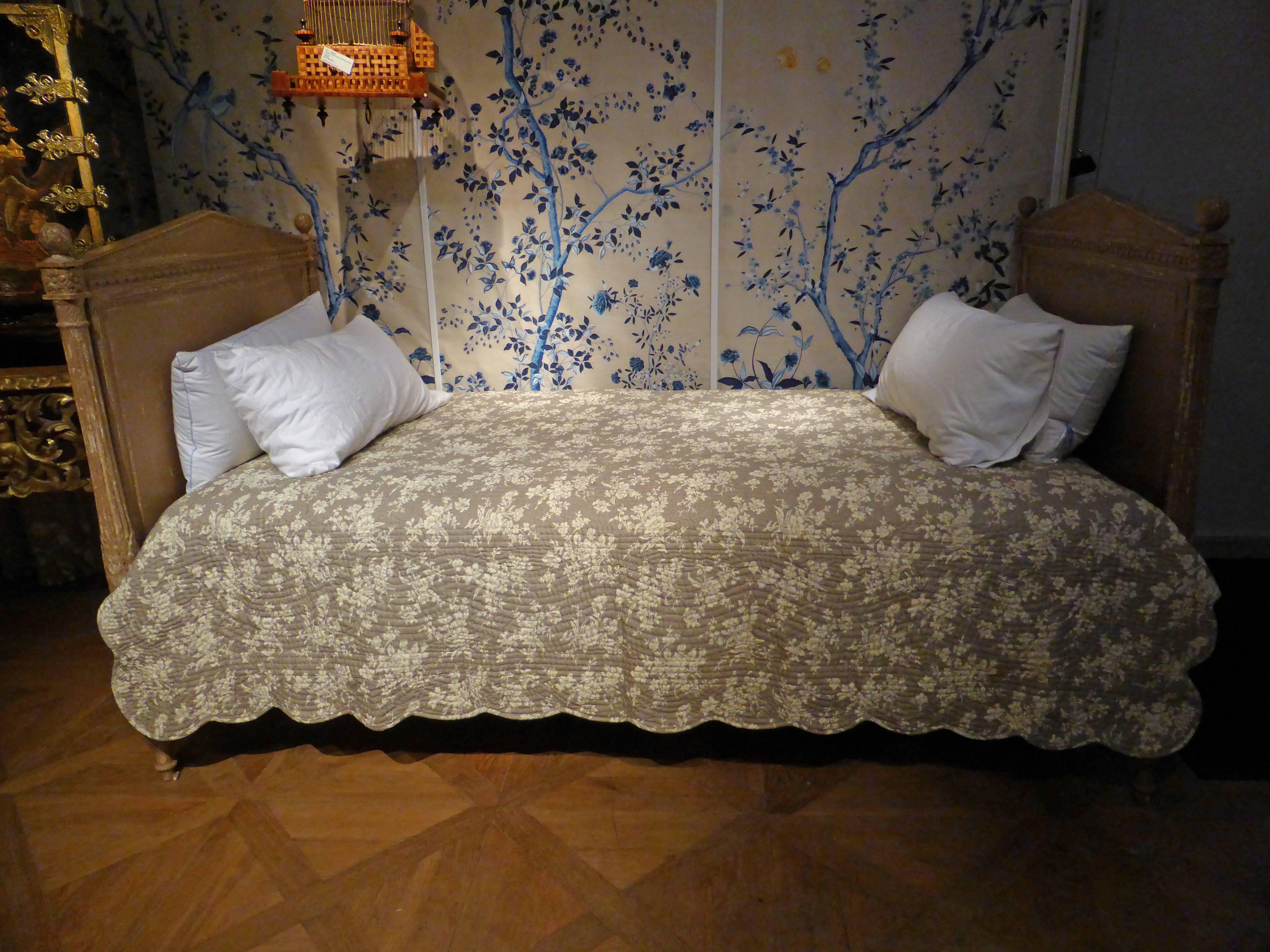 Wood Pair of Directoire Beds