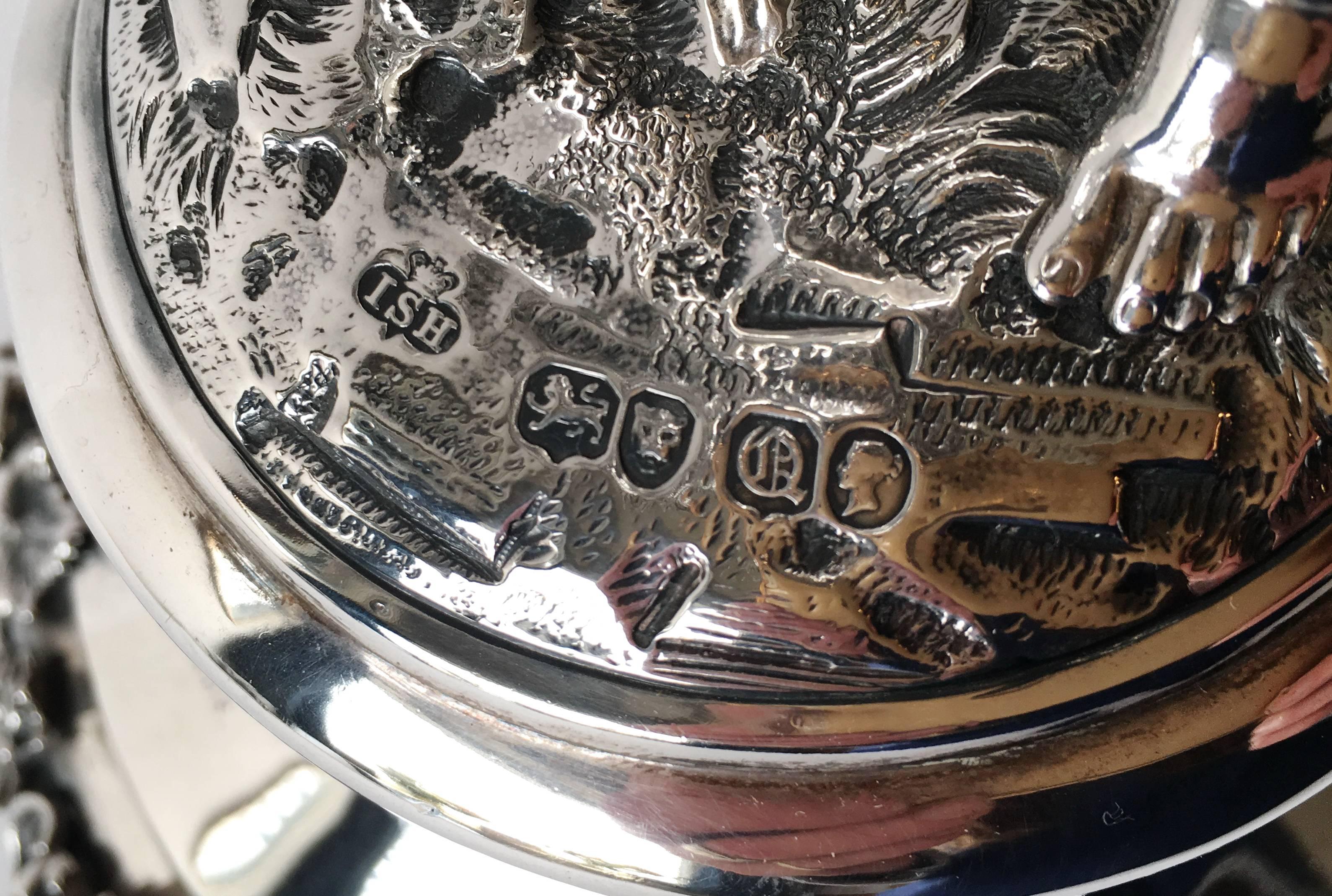 Victorian Silver Centrepiece by John Samuel Hunt For Sale 1