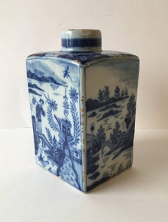 Delftware Tea Caddy by Johannes Van Duijn